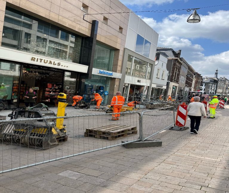 Winkels in binnenstad ervaren overlast door werkzaamheden