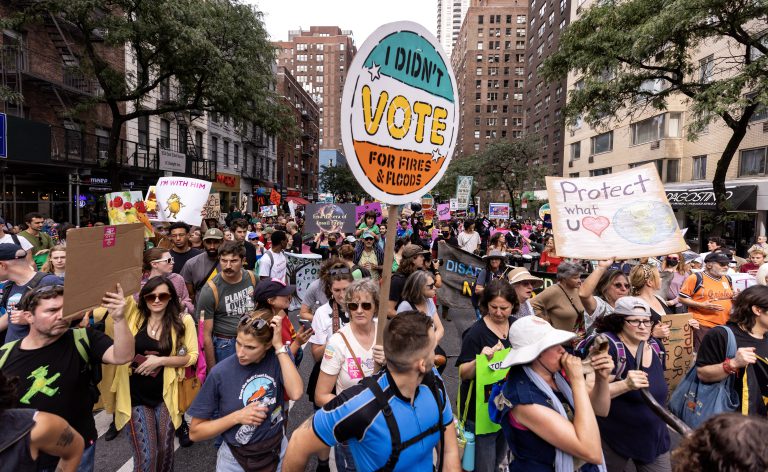 75.000 demonstranten verzamelen in New York voor aftrap Climate Week