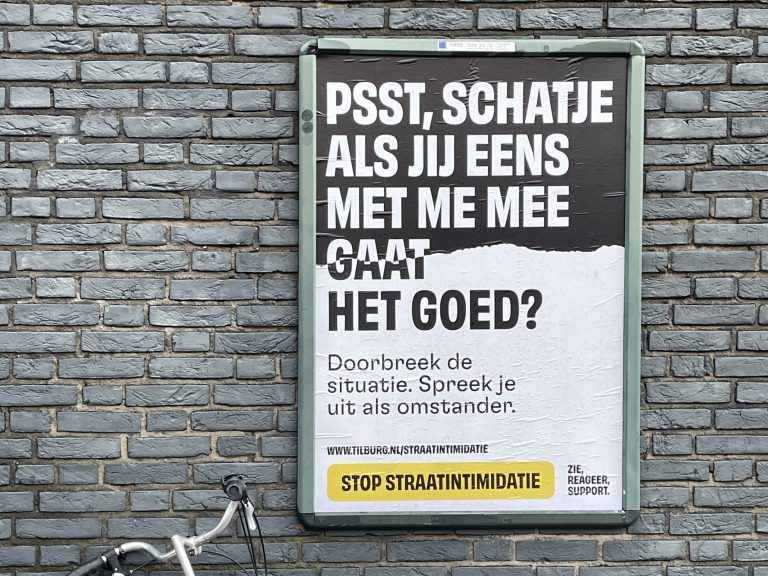 Gemeente Tilburg start campagne om straatintimidatie tegen te gaan
