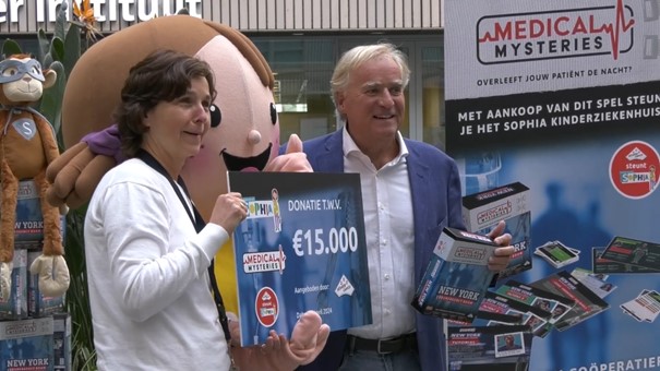 Identity games schenkt €15.000 aan het Sophia Kinderziekenhuis