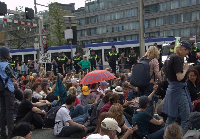 XR demonstratie met Greta Thunberg gaat niet als gepland