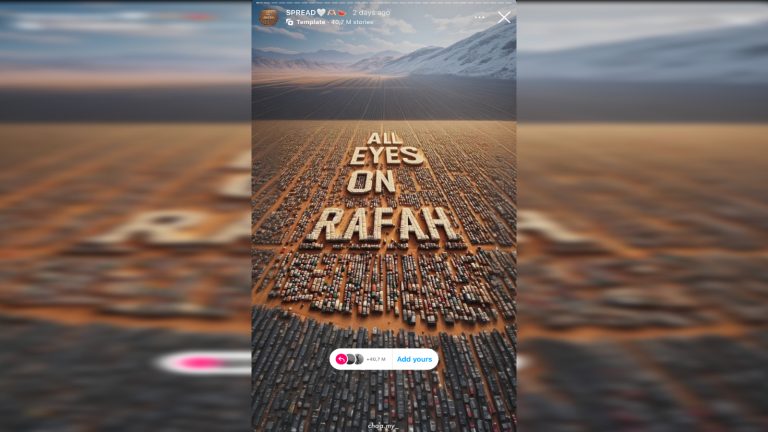 AI-beeld ‘All Eyes On Rafah’ zorgt voor aandacht rond Palestina