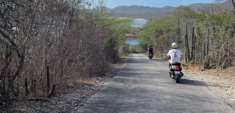 Wegennetwerk Bonaire gevaar voor scooterrijders: “Gelukkig is er een helmplicht.”