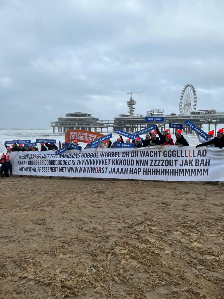 ‘Langste ezelsbruggetje ter wereld’ bij bekendmaking nieuwjaarsduikplekken