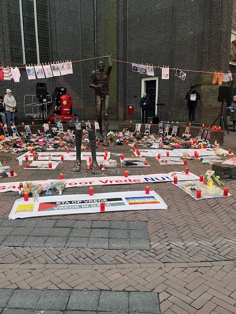 Herdenking Palestijnse kinderen in Vlaardingen