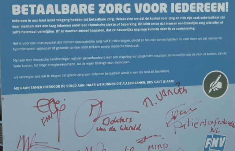 Betaalbare zorg voor iedereen! FNV komt met nieuwe actie