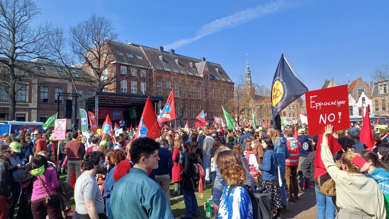 AUDIO| Estafettestaking hoger onderwijs van start in Leiden